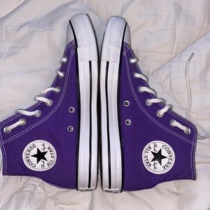 Purple Converse High Tops